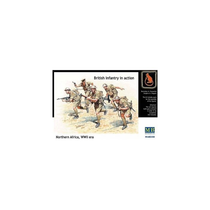 Cod.mb3580 INFANTERIA BRITANICA EN ACCION, AFRICA Esc.1/35