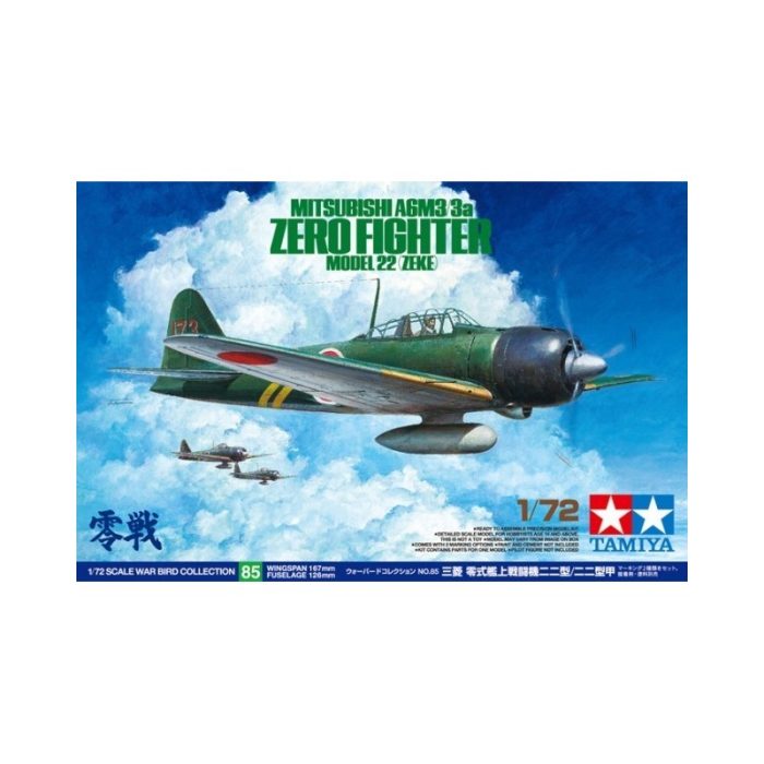 Cod.tam60785 MITSUBISHI A6M3/3a ZERO FIGHTER (ZEKE) Esc.1/72