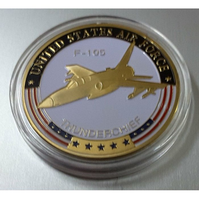MEDALLA/MONEDA (COIN) F-105 THUNDERCHIEF US. AIR FORCE