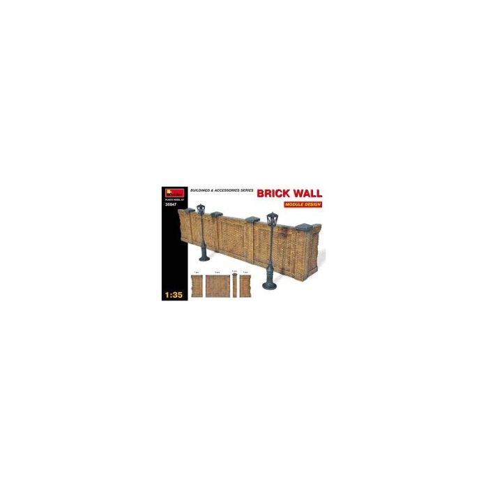 Cod.min35547 PARED DE LADRILLOS Y ACCESORIOS Esc.1/35