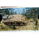 DIORAMA SHERMAN TRACTORIZADO CAPTURADO Esc.1/48