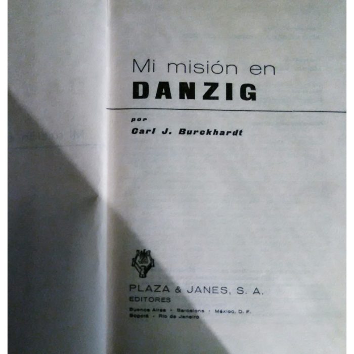 MI MISIÓN EN DANZIG, Ed.Plaza y janes