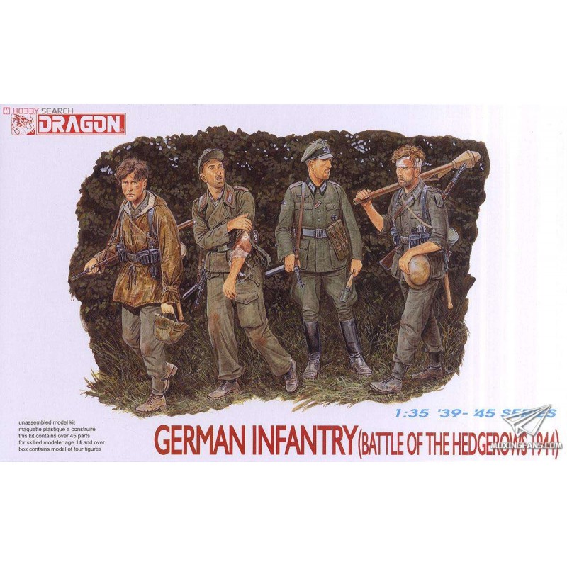 Cod.dra.6025 GERMAN INFANTRY (BATTLE OF THE HEDGEROWS 1944) Esc.1/35