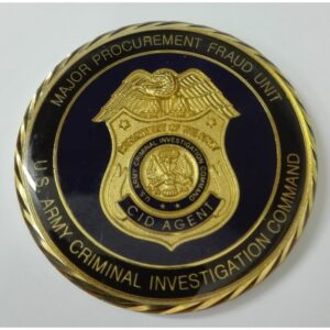 MEDALLA/MONEDA COMANDO INVESTIGACION CRIMINAL EJERCITO DE ESTADOS UNIDOS