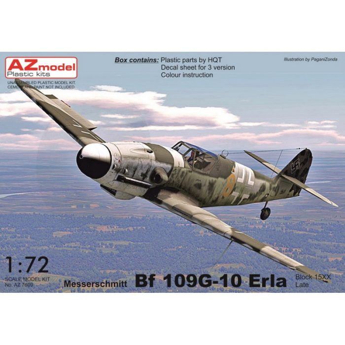 Cod.azm7611 MESSERSCHMITT BF-109 G-10 ERLA BLOCK 15 Esc.1/72