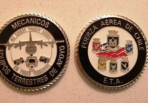 MEDALLA/MONEDA MECANICOS EQUIPOS TERRESTRES DE APOYO. FUERZA AEREA DE CHILE