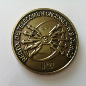 MEDALLA/MONEDA REGTO. DE TELECOMUNICACIONES Nº3 CURICO
