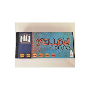 SET PINTURA ACRILICA HQ YELLOW COLORS
