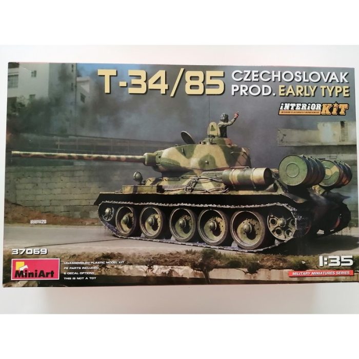 COD. MIN37069 T-34/85 CZECHOSLOVAK PROD. EARLY TYPE COD. MIN37069 T-34/85 CZECHOSLOVAK PROD. EARLY TYPE