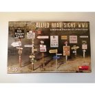 COD. MIN35608 ALLIED ROAD SIGNS WWII. ESC 1/35