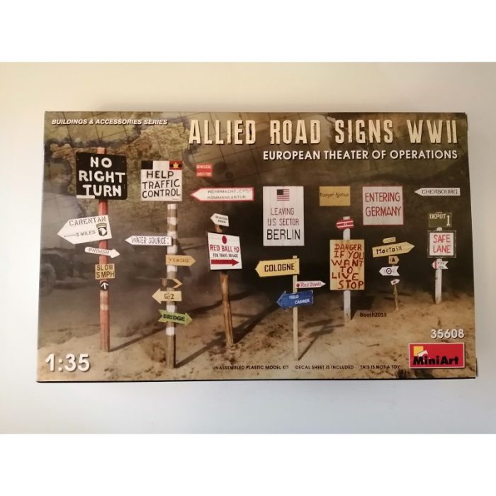 COD. MIN35608 ALLIED ROAD SIGNS WWII. ESC 1/35 COD. MIN35608 ALLIED ROAD SIGNS WWII. ESC 1/35