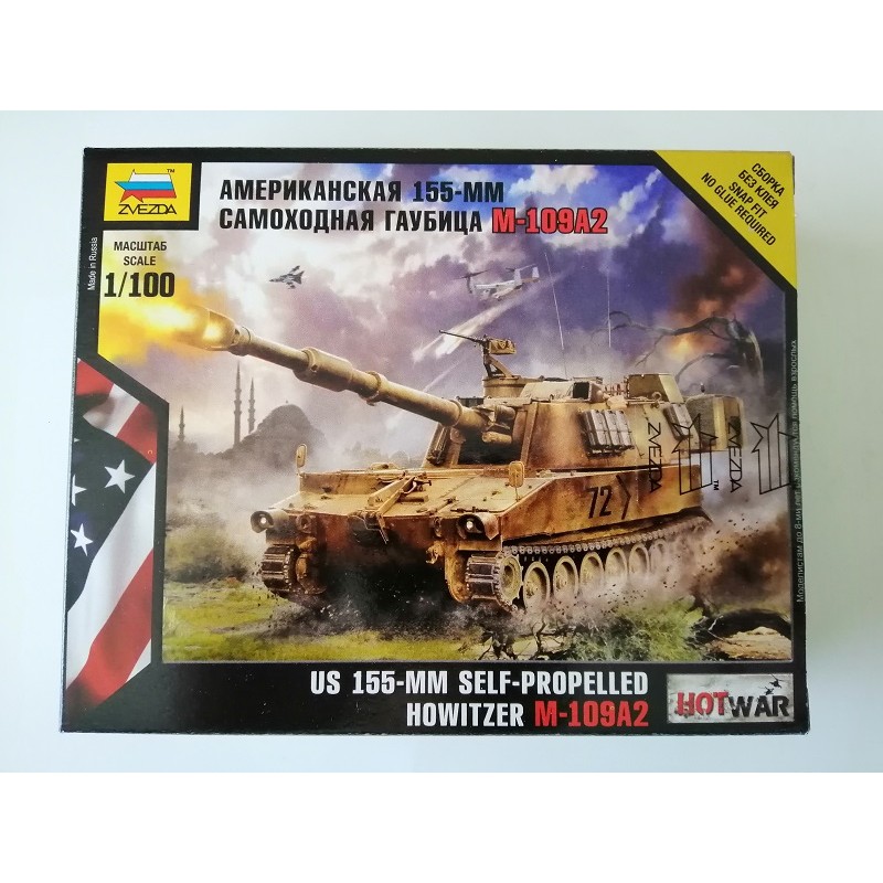 COD.ZVZ7422 US 155-MM SELF-PROPELLED HOWITZER M-109A2. ESC 1/100