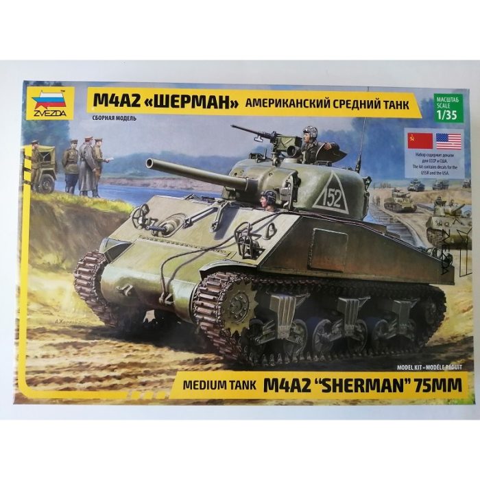 COD.ZVZ3702 M4A2 "SHERMAN" 75MM. ESC 1/35 COD.ZVZ3702 M4A2 "SHERMAN" 75MM. ESC 1/35