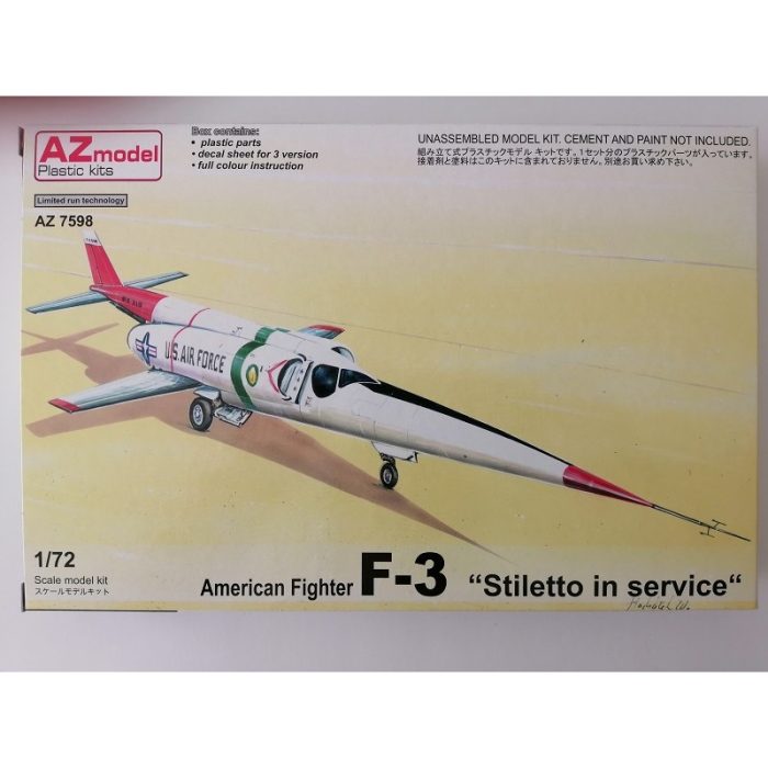 COD.AZM7598 F-3 "STILETTO IN SERVICE". ESC 1/72