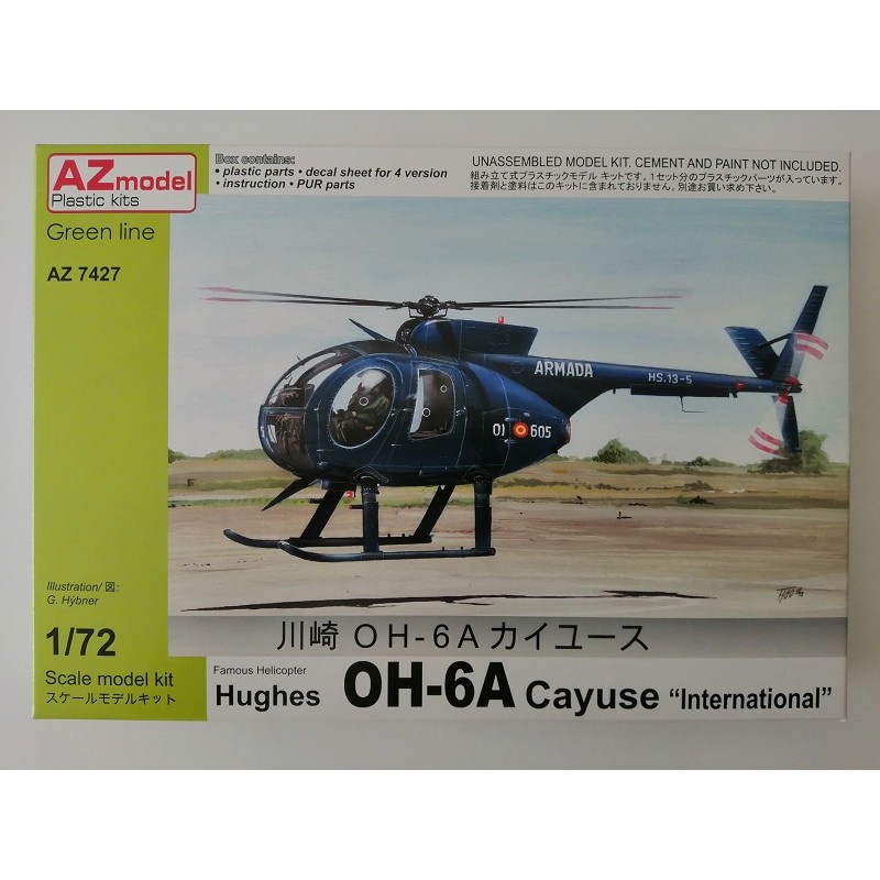 COD.AZM7427 HUGHES OH-6A CAYUSE "INTERNATIONAL". ESC 1/72