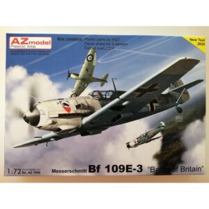 COD.AZM7658 MESSERSCHMITT BF 109E-3. ESC 1/72