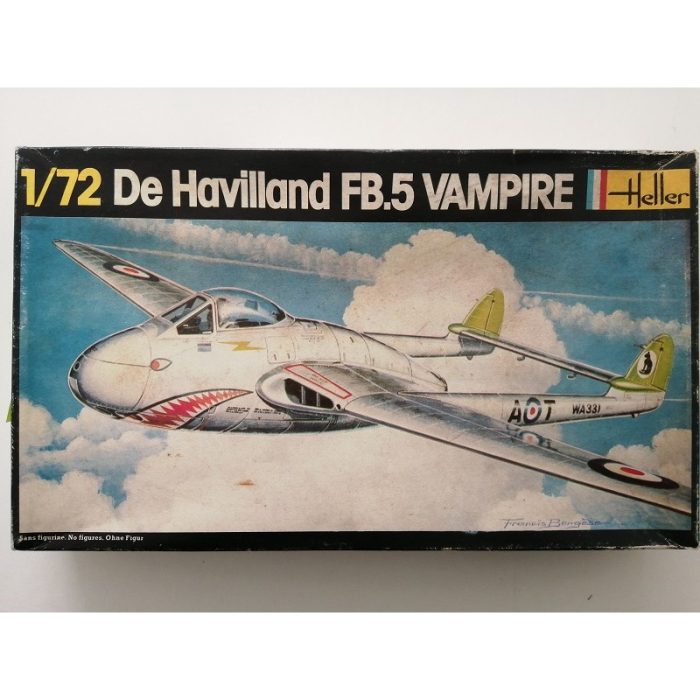 COD.HELL283 DE HAVILLAND FB.5 VAMPIRE. ESC 1/72 COD.HELL283 DE HAVILLAND FB.5 VAMPIRE. ESC 1/72