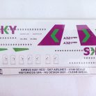 SET CALCAS HQ AIRBUS A321 NEO SKY AIRLINES. ESC 1/144
