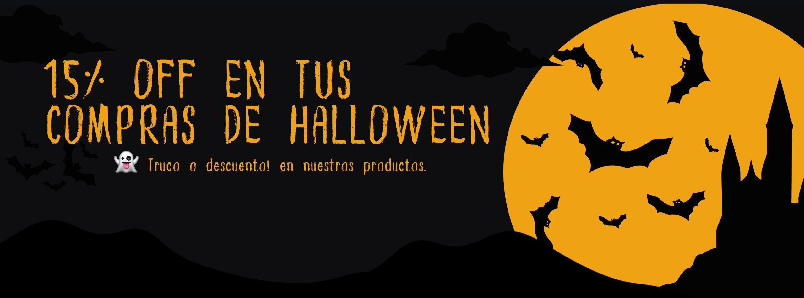 ¡Truco o descuento! 15% OFF en Surmaquetas.